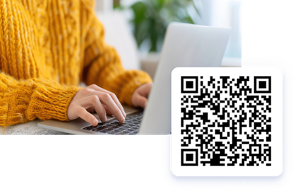 QR code to apply for financial assistance at Ascension Providence Mobile.