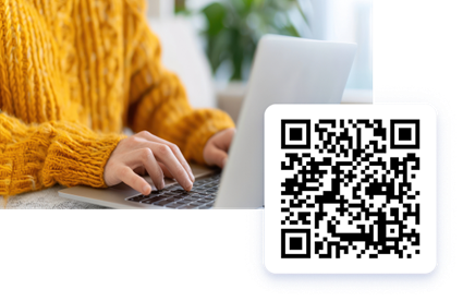 QR code to apply for financial assistance at Ascension St. John.