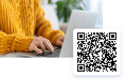 QR code to apply for financial assistance at Ascension St. Vincent.