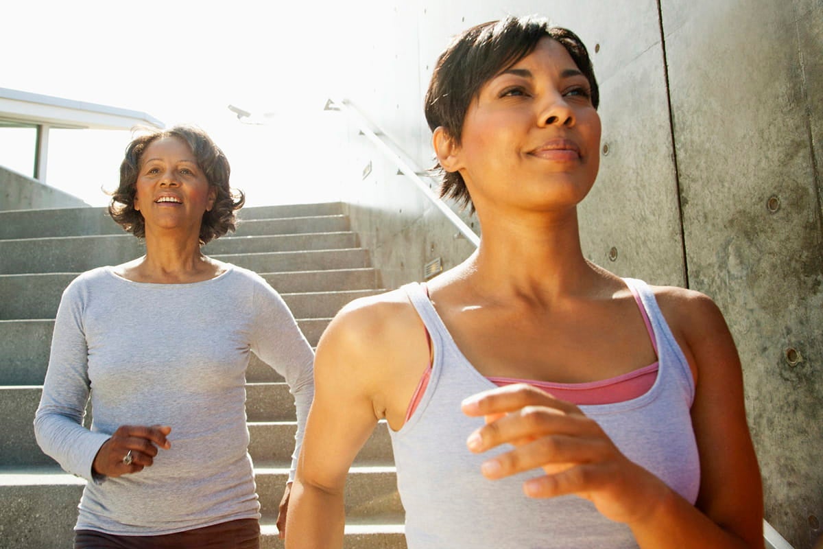 Women going for a walk together to support one another which was learned from Ascension Alexian Brothers Behavioral Health Hospital in Hoffman Estates, IL.