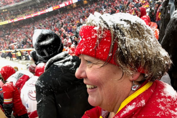 Carrie at a Chiefs