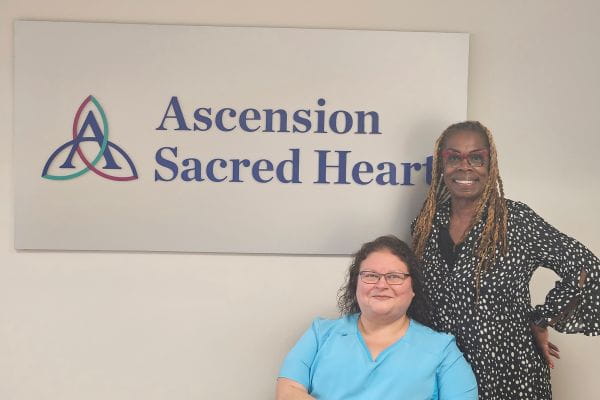 Phyllis, a  local pastor received pevic floor therapy at Ascension Sacred Heart