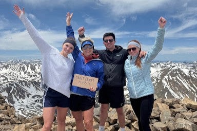 Ascension Sacred Heart patient hiking with friends post neurosurgery