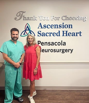 Dr. Farokhi with patient