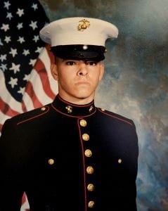 Sacred Heart nurse's brother in Marine's uniform