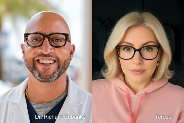 Dr. Richard Eubanks and patient Teresa