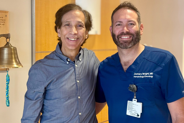 Patient Dr. Michael Pesqueira and Oncologist Dr. Zachary Wright