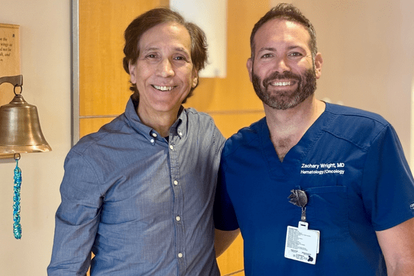 Patient Dr. Michael Pesqueira and Oncologist Dr. Zachary Wright