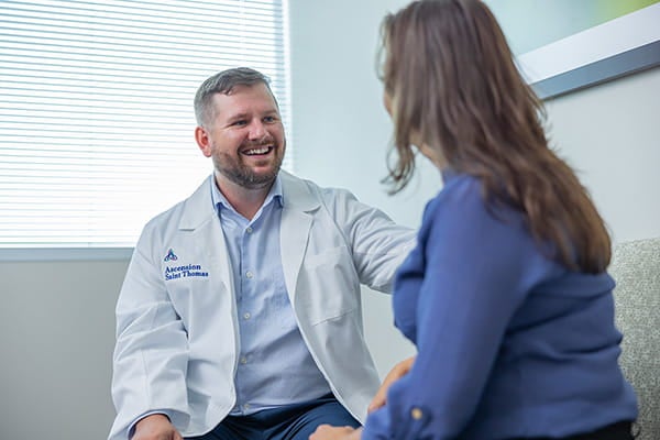 Dr. Robert Rampp, general and endocrine surgeon at Ascension Saint Thomas Rutherford talks to patients with endocrine disorders.