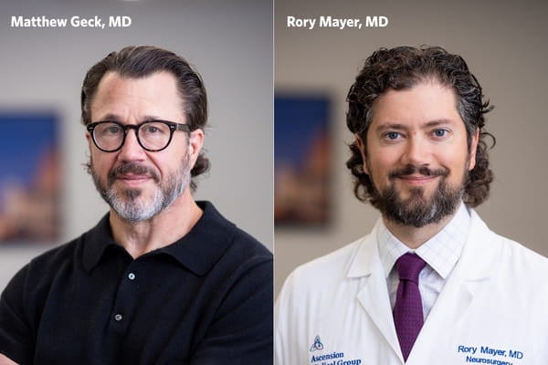 Picture of Dr. Matthew Geck and Dr. Rory Mayer.