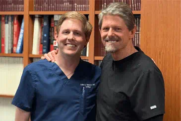Urologists Tyler Stewart, MD, and Donald Stewart, MD at Ascension Medical Group Providence Urology Clinic.