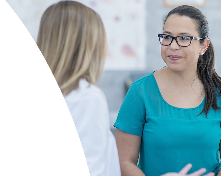 Provider discussing care plan with patient at Ascension Medical Group Providence Women's Health.