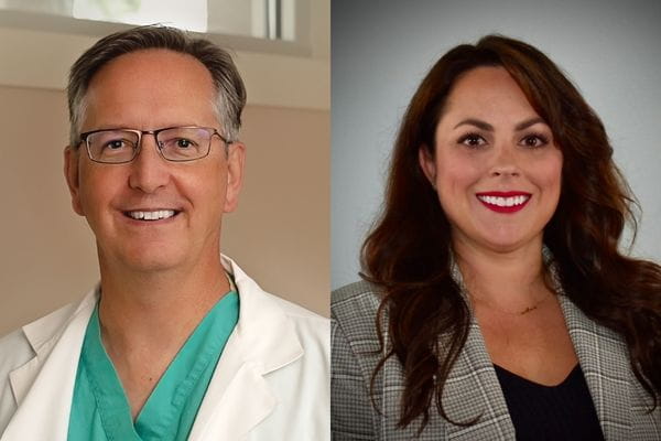 Dr. Laura Garcia and Dr. David Tenniswood headshots