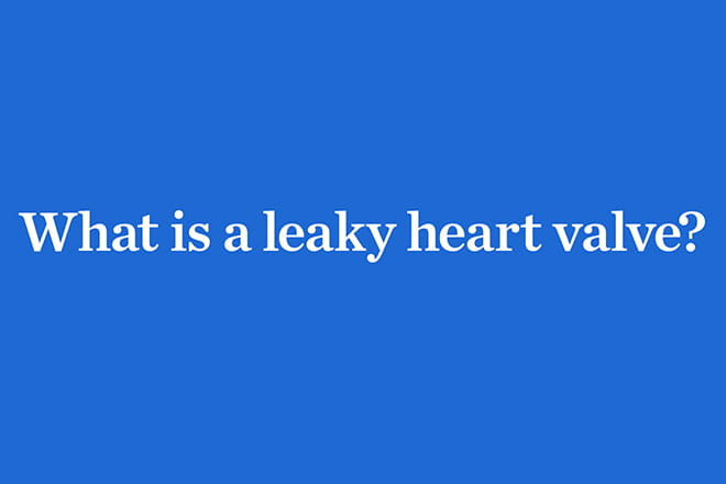 What is a leaky heart valve? Ascension Wisconsin patient education video for heart and vascular health. 