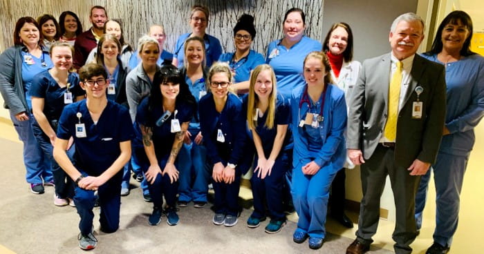 The 5SW team at Ascension Via Christi St. Francis scored among the nation's highest for patient satisfaction scores.