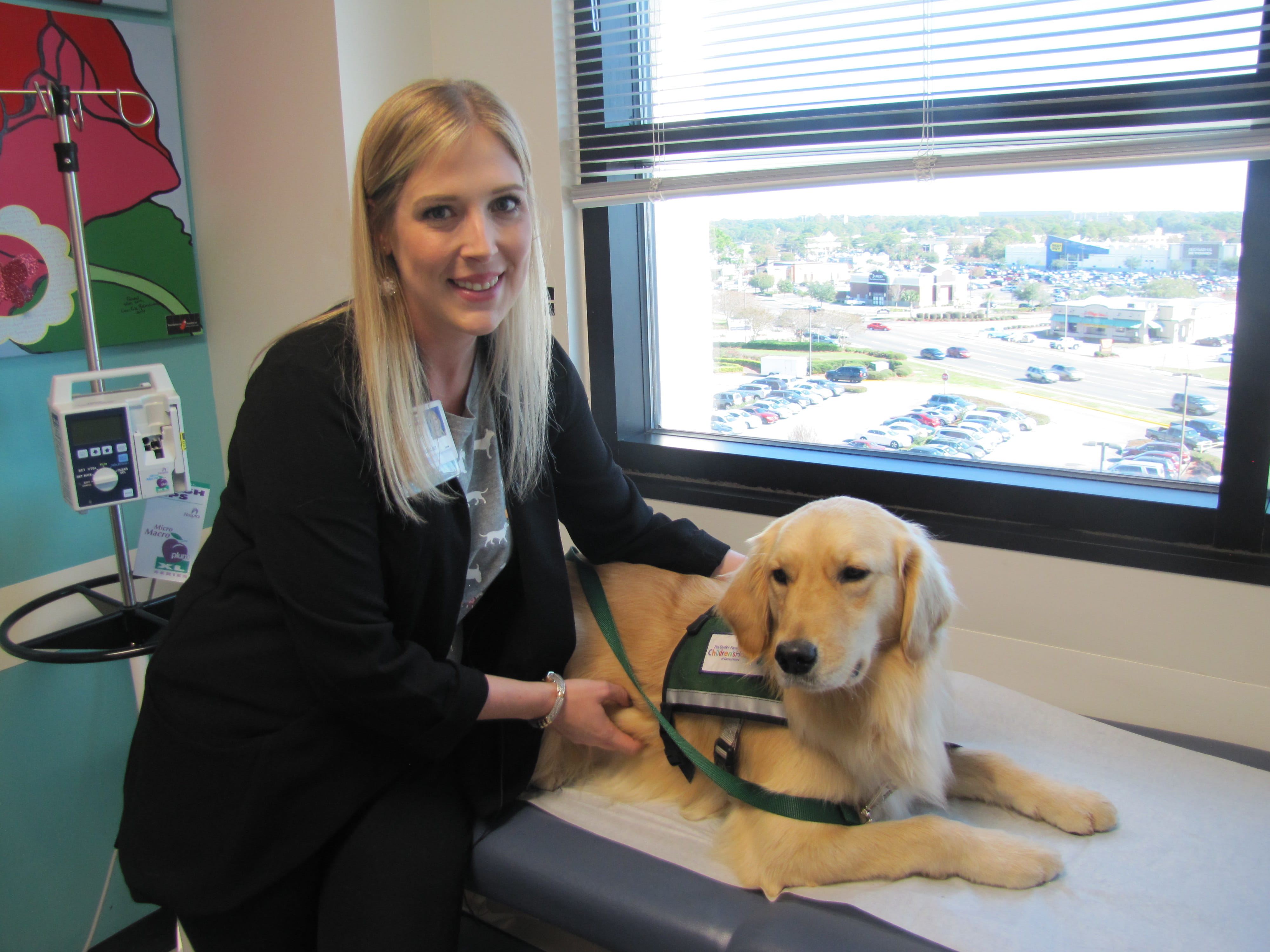 Therapy dog joins Studer Family Children’s Hospital team at Sacred Heart Pensacola.