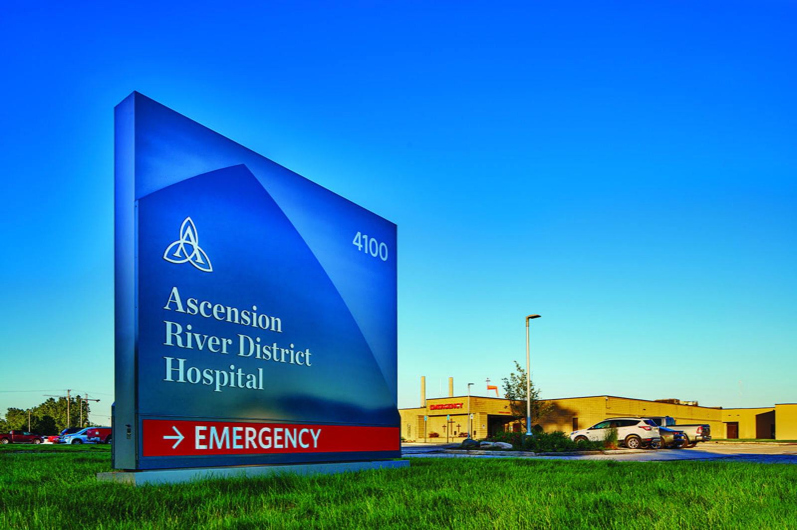 Ascension River District Hospital at 4100 River Rd. in East China, Michigan. 