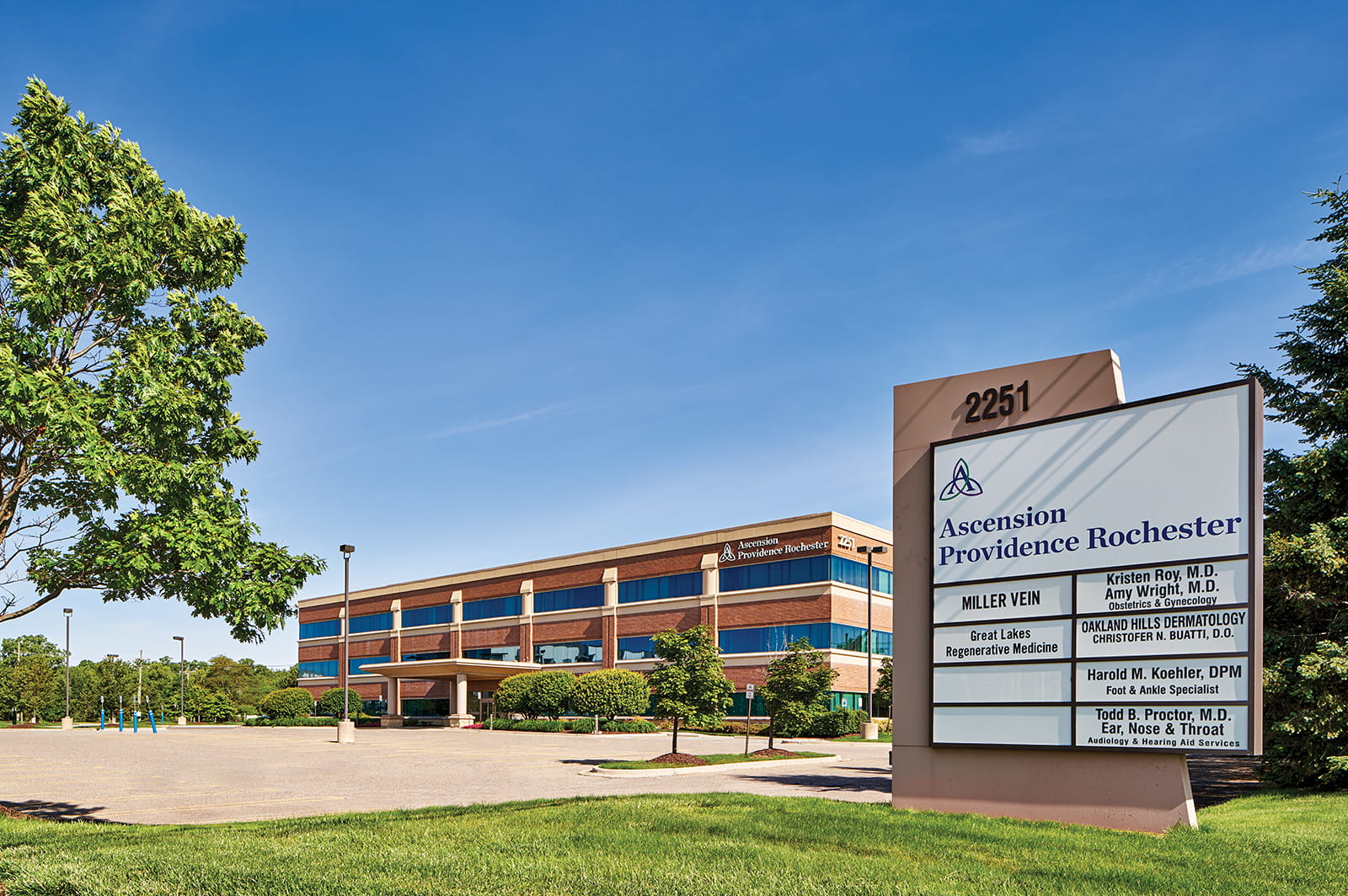 Ascension Medical Group Auburn Hills Primary Care at 2251 North Squirrel Rd. in Auburn Hills, Michigan. 