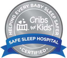 Cribs for Kids National Silver Certified Safe Badge.