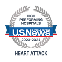 U.S. News High Performing Hospital Heart Attack Badge