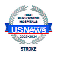 U.S. News High Performing Hospital Stroke Badge