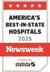 2025 Newsweek best in-state hospital award badge