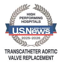 US News - Transcatheter Aorta Valve Replacement Badge