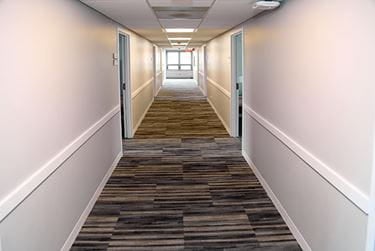 Hallway at the Center for Addiction Medicine located in the Ascension Illinois - Foglia Family Foundation Residential Treatment Center
