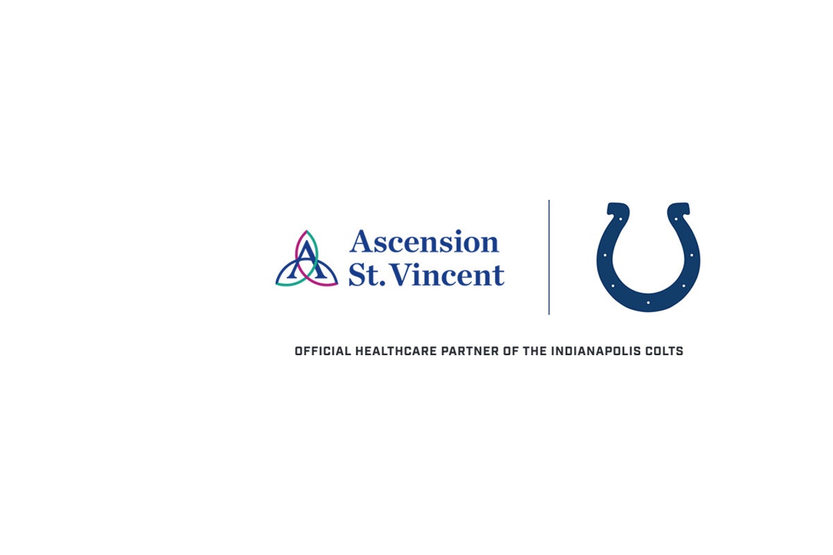 Ascension St. Vincent and Indianapolis Colts logo