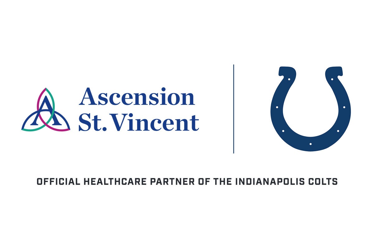 Ascension St. Vincent and Indianapolis Colts logo