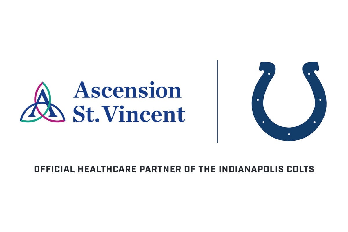 Ascension St. Vincent and Indianapolis Colts logo