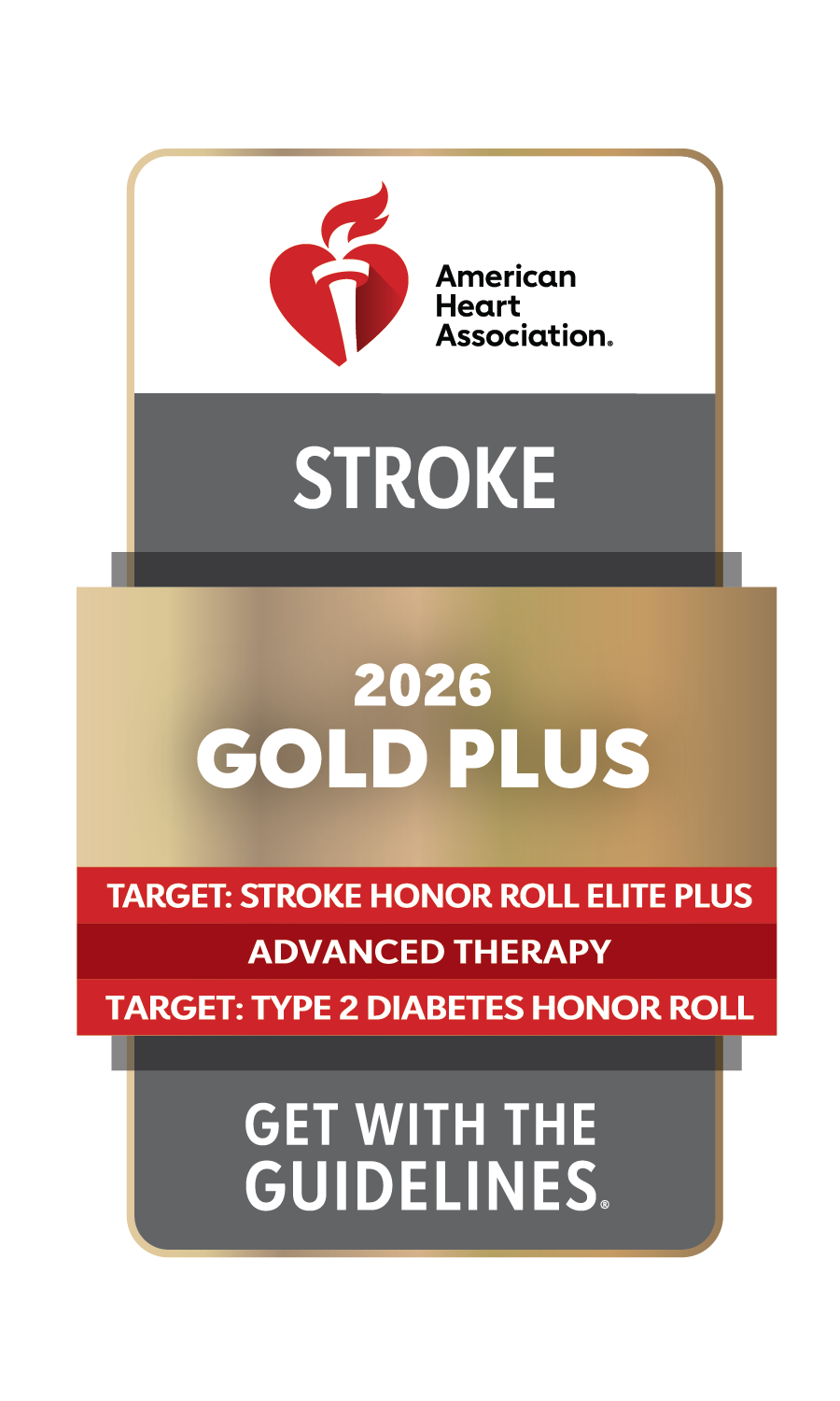 American Heart Association Stroke Gold Plus Award