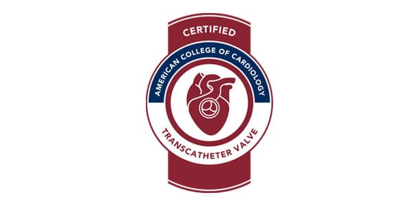 Certified American College of Cardiology Transcatheter Valve badge