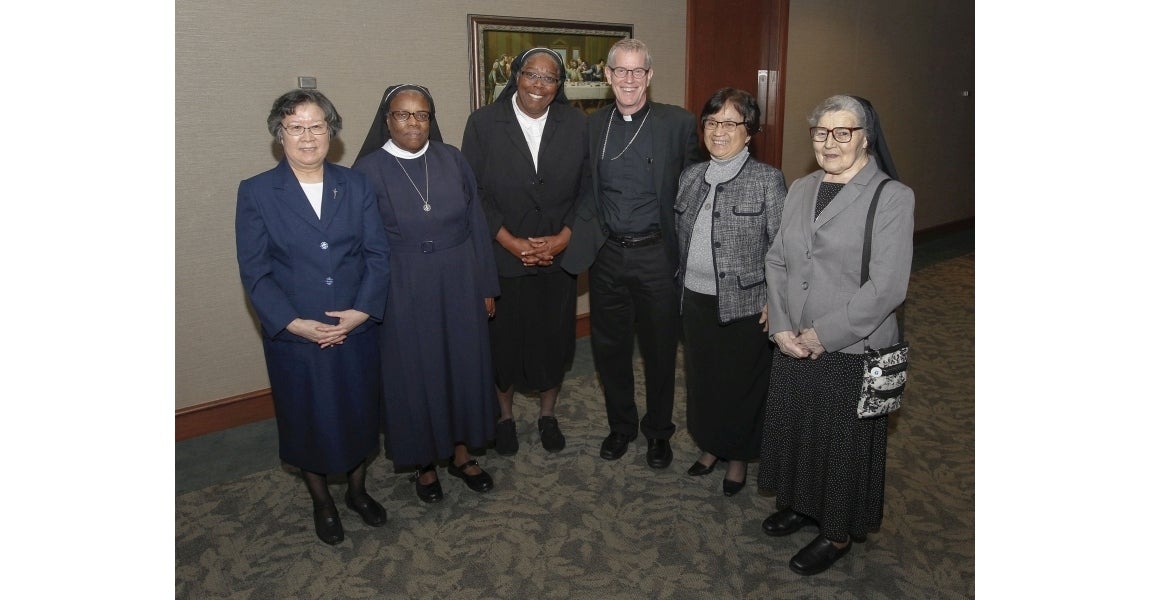 Sisters of the Sorrowful Mother with Tulsa's Catholic Bishop David A. Konderla (2016)
