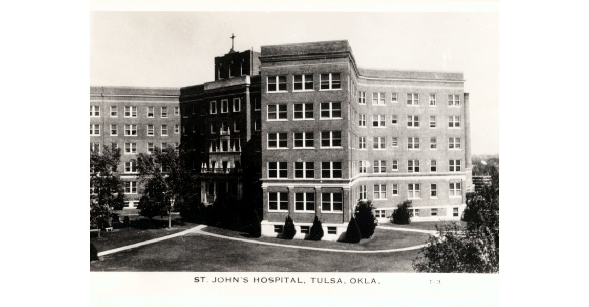 St. John Hospital front, 1920