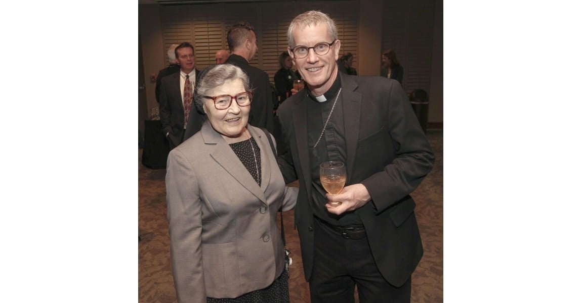 Sister Therese and Tulsa's Catholic Bishop David A. Konderla (2016)