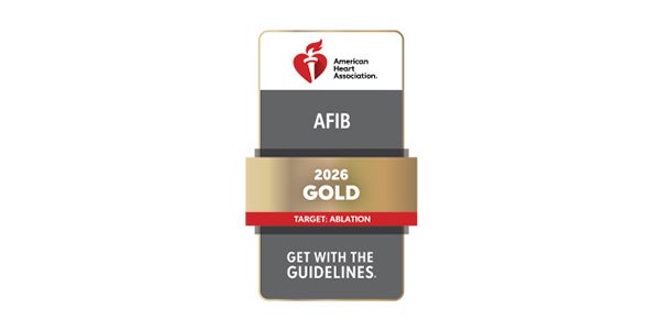 Get with the gold AHA gold badge for afib
