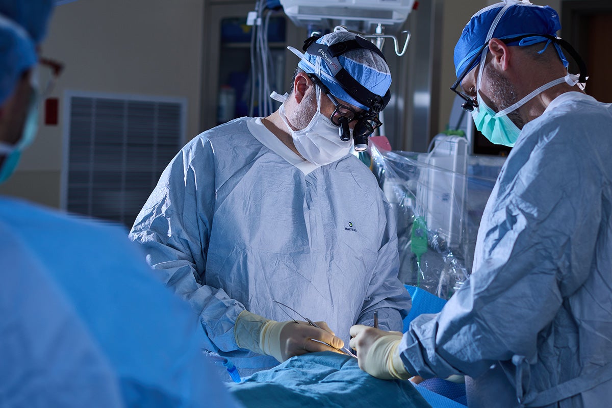 Aaron Hoffman, MD performing surgery