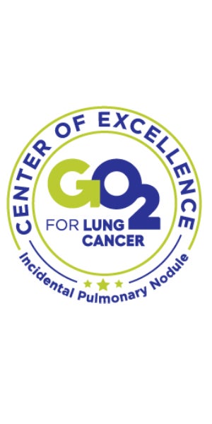 GO2 Center of Excellence for Lung Cancer: Incidental Pulmonary Nodule designation.