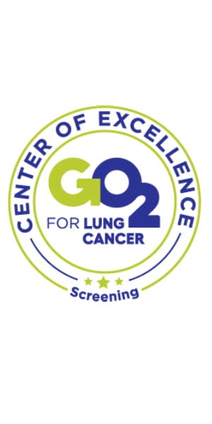 GO2 Center of Excellence for Lung Cancer: Screening designation.