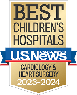 Pediatric Cardiology & Heart Surgery at Dell Children's Medical Center is ranked among the nation's best by U.S. News & World Report 2023-24.