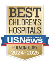 Pulmonology at Dell Children's Medical Center is ranked among the nation's best by U.S. News & World Report 2024-25.