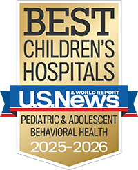 Dell Children's está clasificado a nivel nacional por U.S. News & World Report en salud conductual pediátrica y del adolescente para 2025-2026