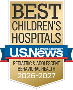 Dell Children's está clasificado a nivel nacional por U.S. News & World Report en salud conductual pediátrica y del adolescente para 2026-2027