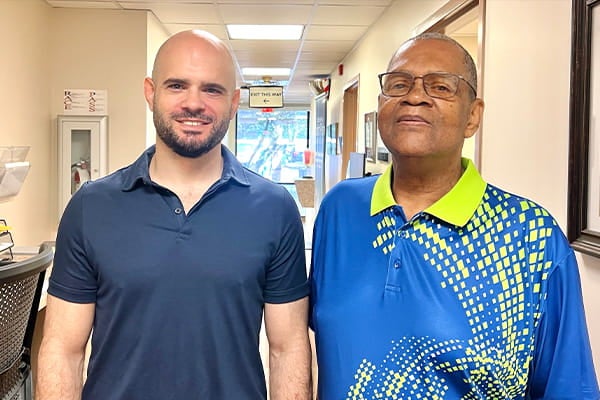 Paul A. Mahle, MD (left) & James Beasley (right)