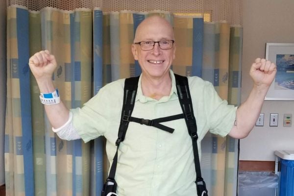 Matt Matusiak receives treatment at Ascension Medical Group Illinois - Heart Function Clinic Elk Grove on the Ascension Alexian Brothers campus