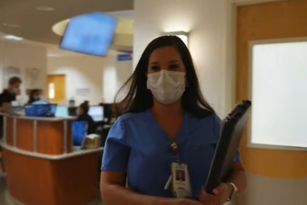 Annie Simmons, RN, in the Ascension Via Christi St. Joseph Emergency Room