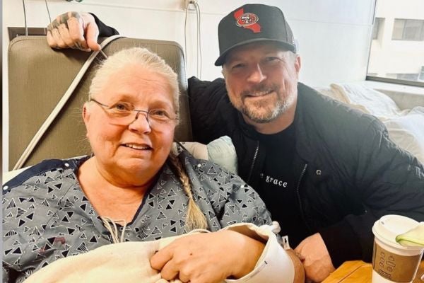 Spring Hill artists with her son after having surgery for a brain aneurysm