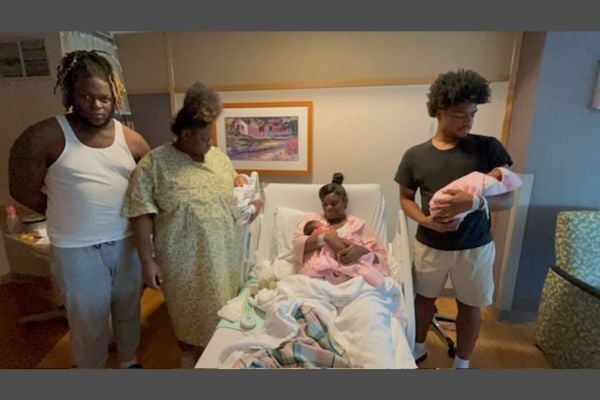 Two Wisconsin siblings welcomed their daughters into the world on the same day