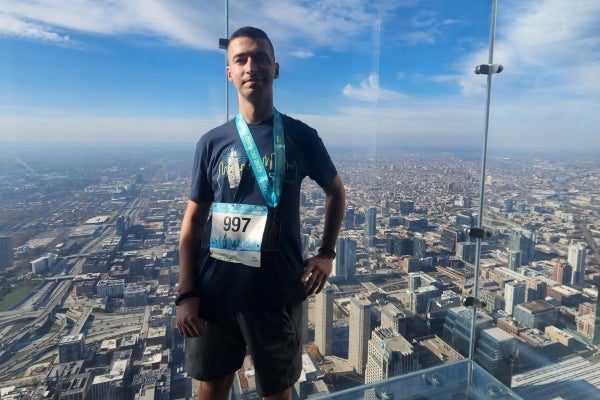 Connor at the top of Willis Tower